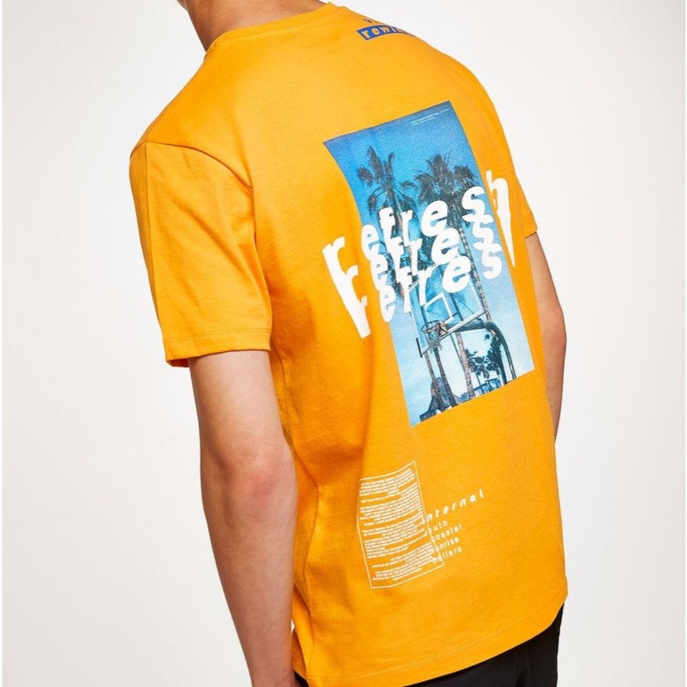 Yellow Topshop Topman shirt vivid rewind